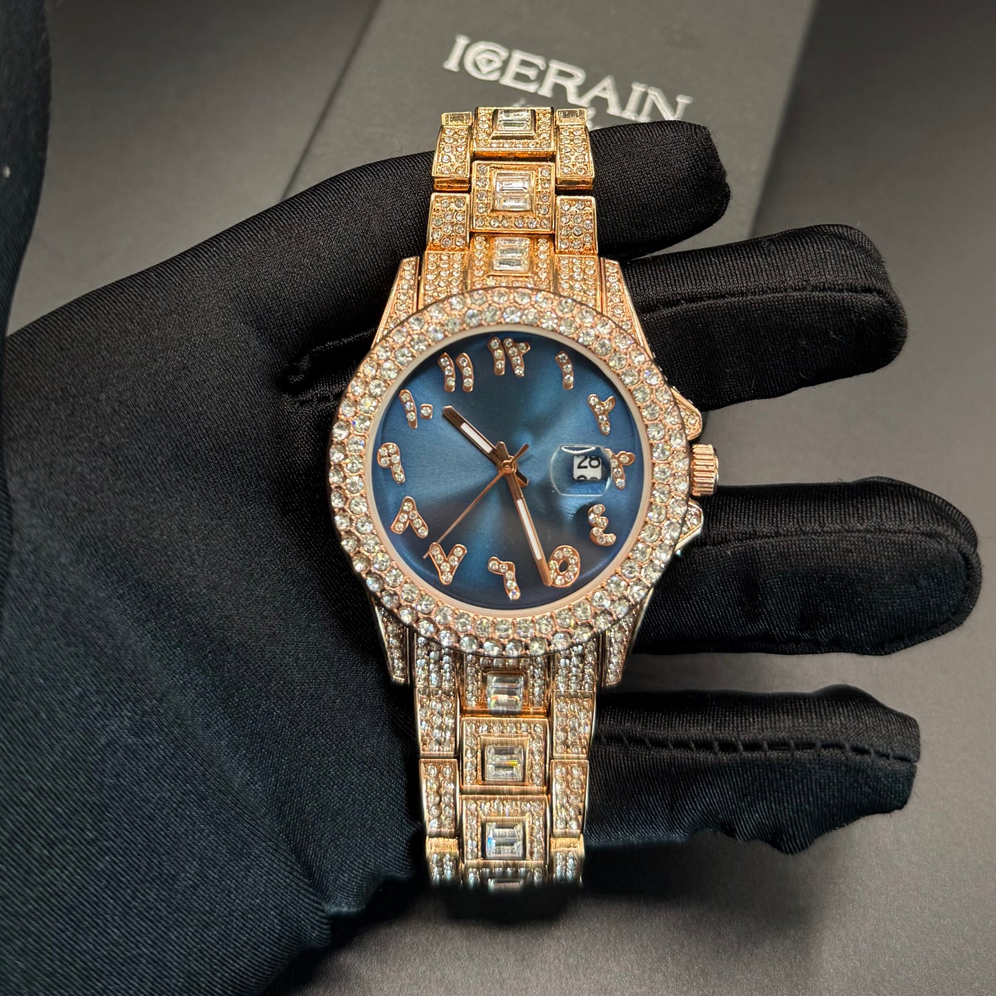 ICED OUT "ARABIC" UHR - ICERAIN JEWELRY