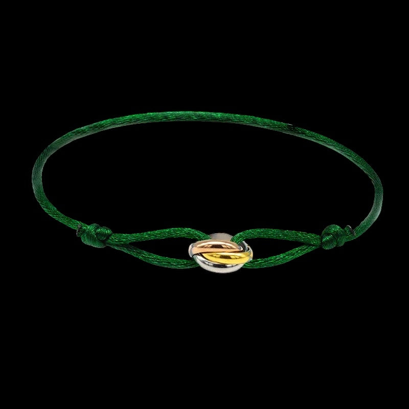 STOFF/EDELSTAHL "TRICOLOR" ARMBAND - ICERAIN JEWELRY