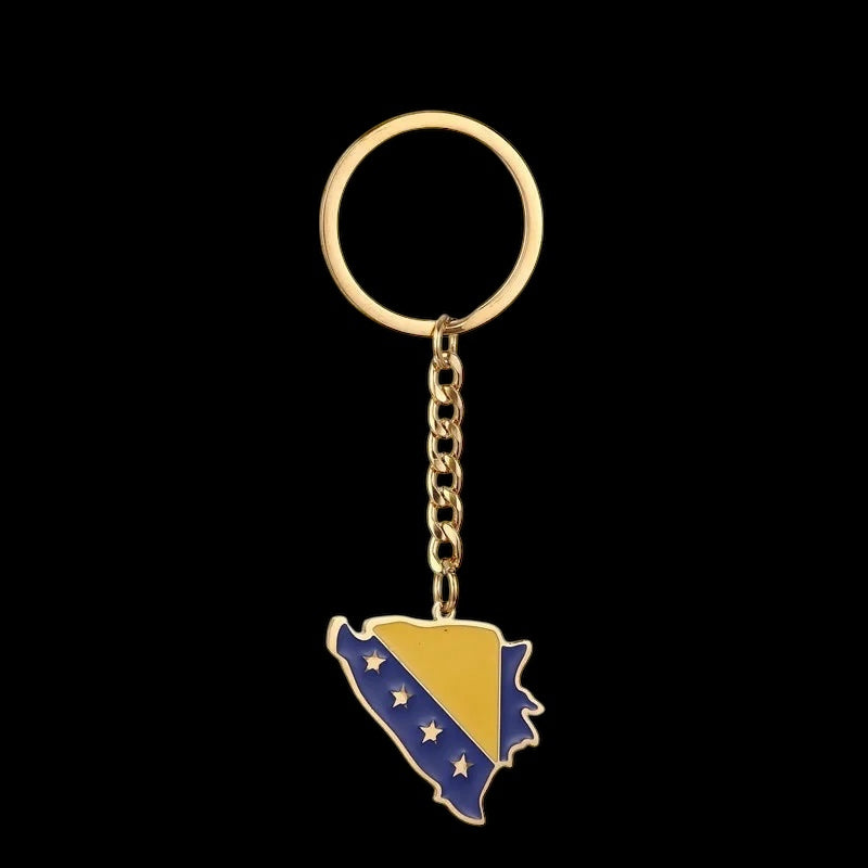 EDELSTAHL "BOSNIA" SCHLÜSSELANHÄNGER - ICERAIN JEWELRY