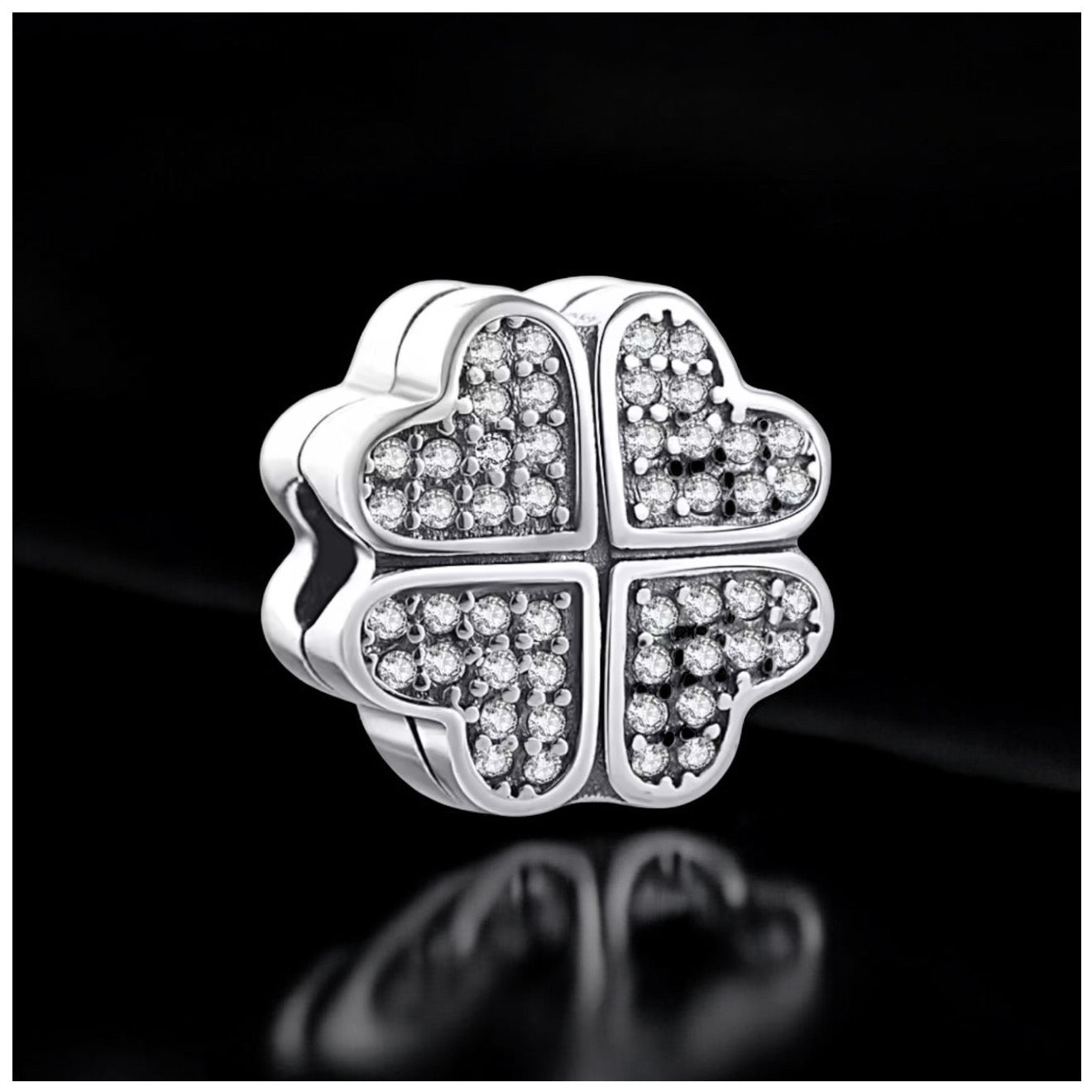 ICED OUT 925S SILVER "CLOVER" CHARM - ICERAIN JEWELRY