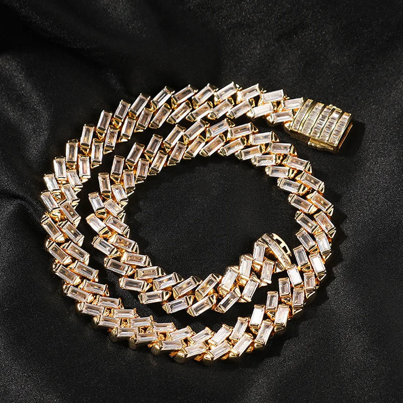 ICED OUT 12MM "GOLD PRONG CUBAN V2" ARMBAND - ICERAIN JEWELRY