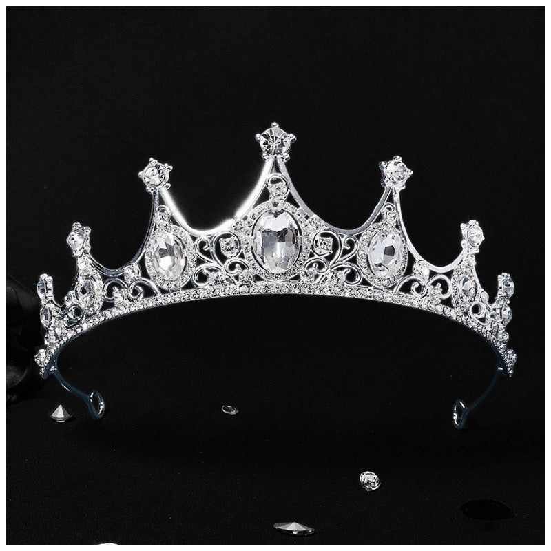 ICED OUT "MAJESTIC CROWN" DIADEM/TIARA