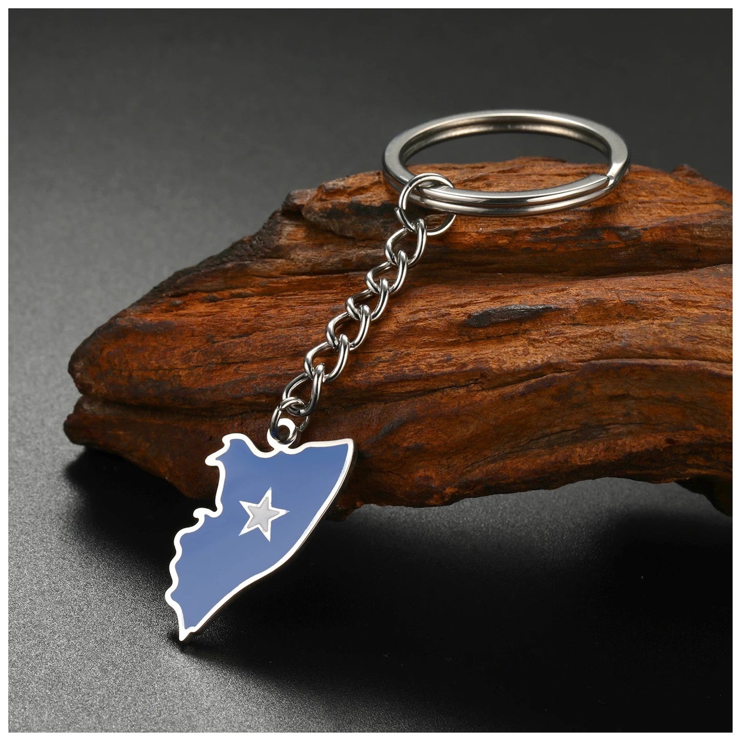 EDELSTAHL "SOMALIA" SCHLÜSSELANHÄNGER - ICERAIN JEWELRY