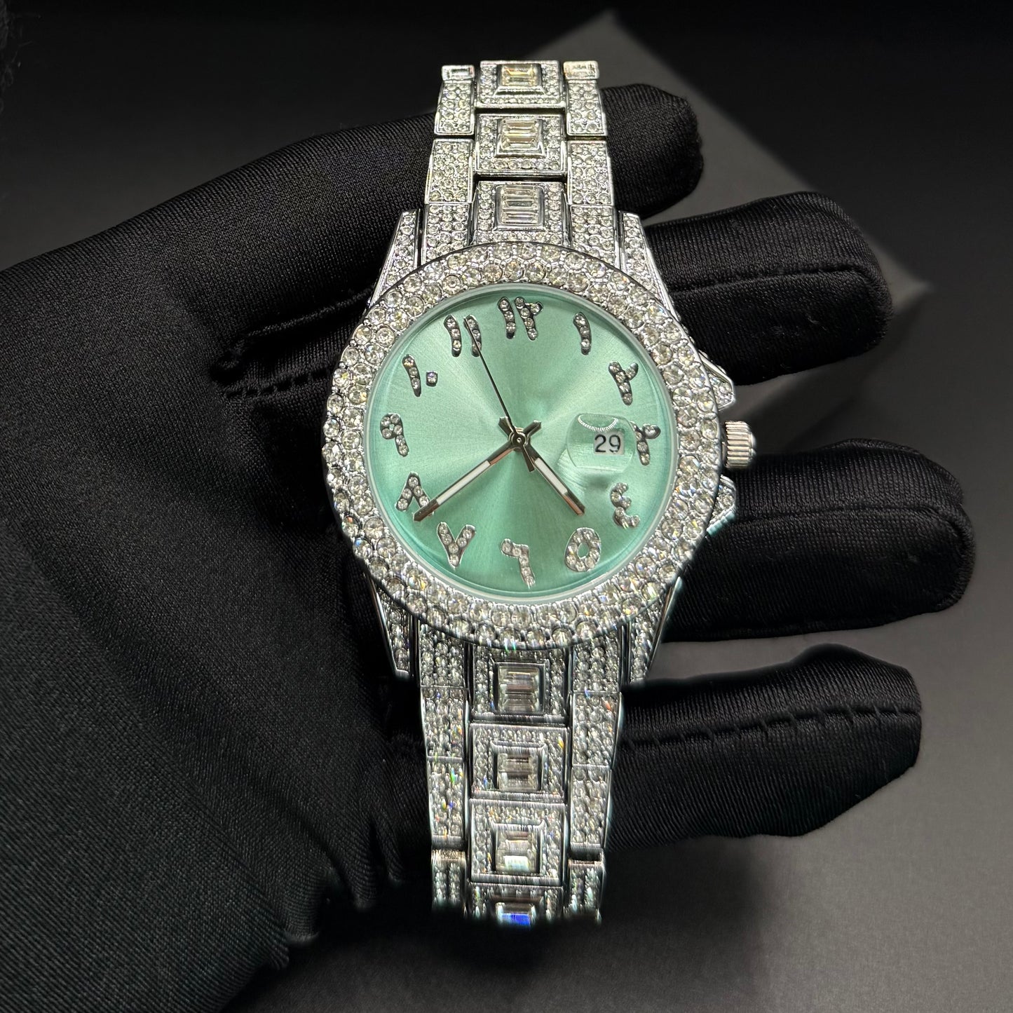 ICED OUT "ARABIC" UHR - ICERAIN JEWELRY