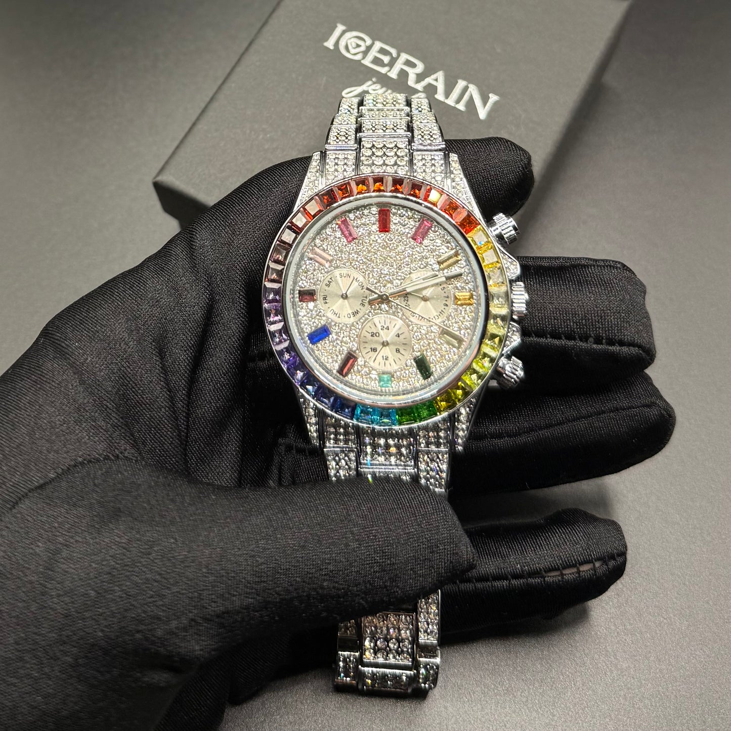 ICED OUT "SOLLINI" UHR - ICERAIN JEWELRY