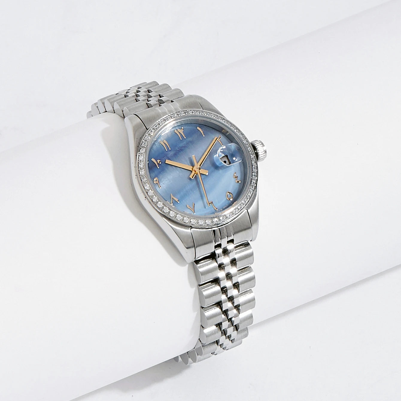 EDELSTAHL "ARABIC" FRAUEN UHR - ICERAIN JEWELRY