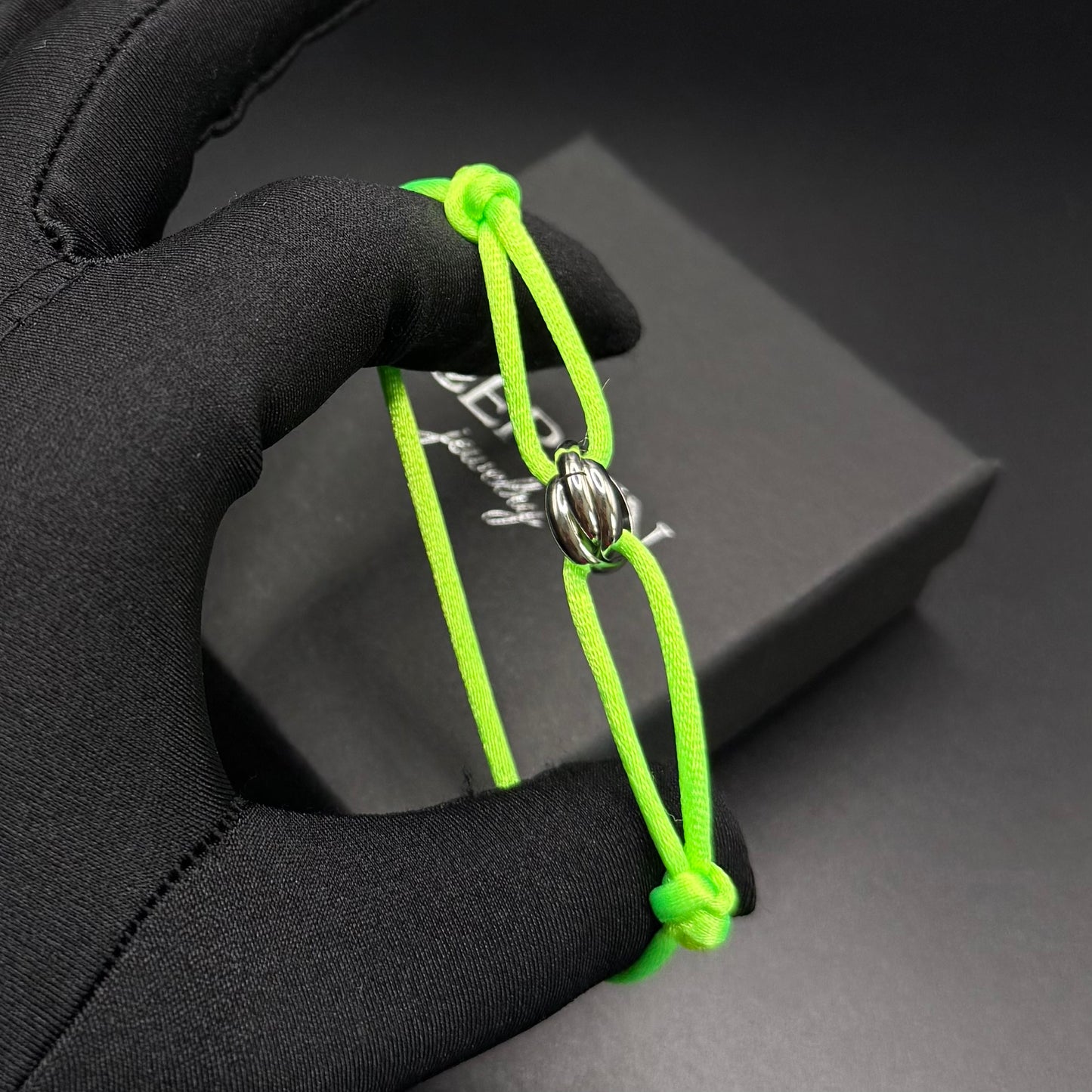 STOFF/EDELSTAHL "TRICOLOR" ARMBAND - ICERAIN JEWELRY