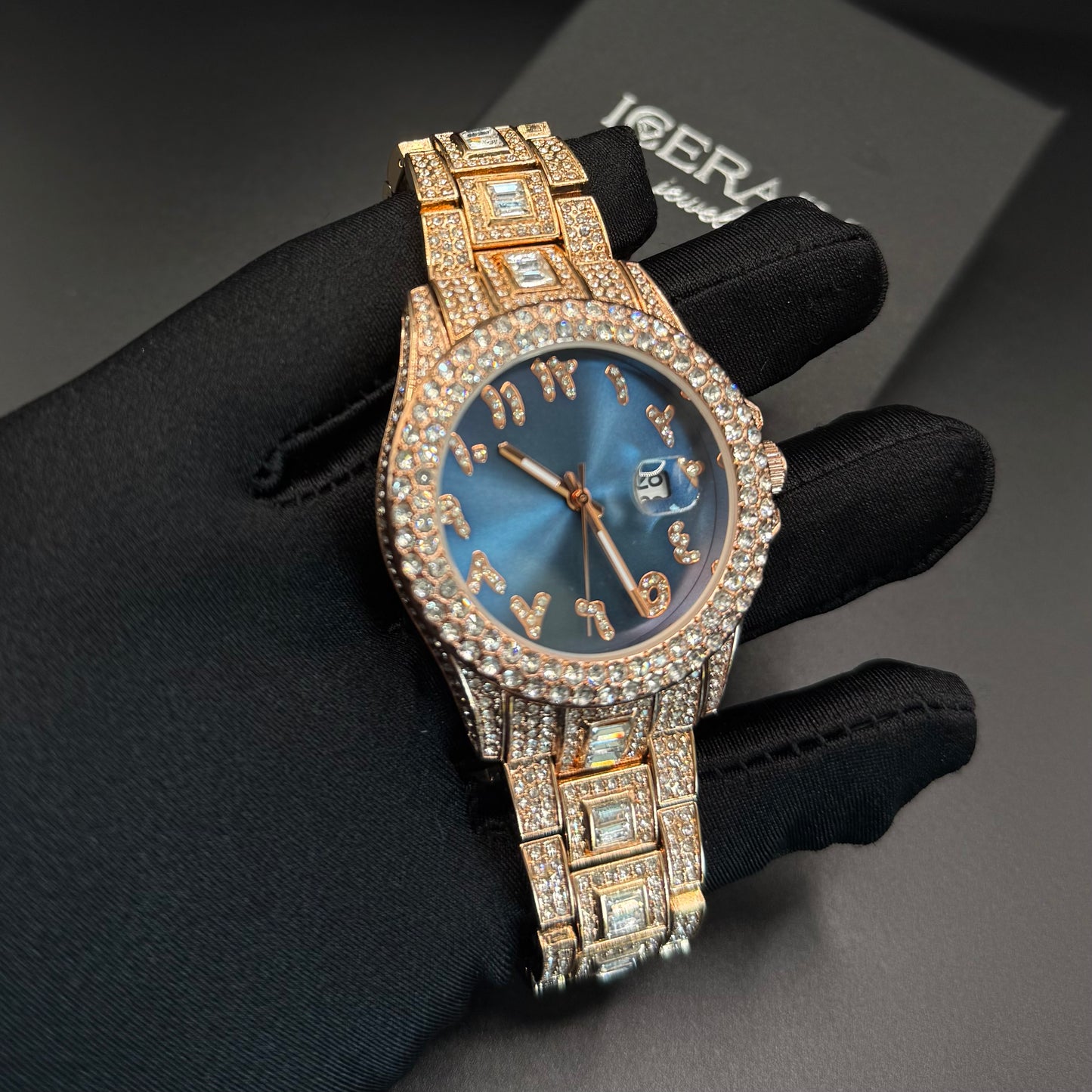 ICED OUT "ARABIC" UHR - ICERAIN JEWELRY