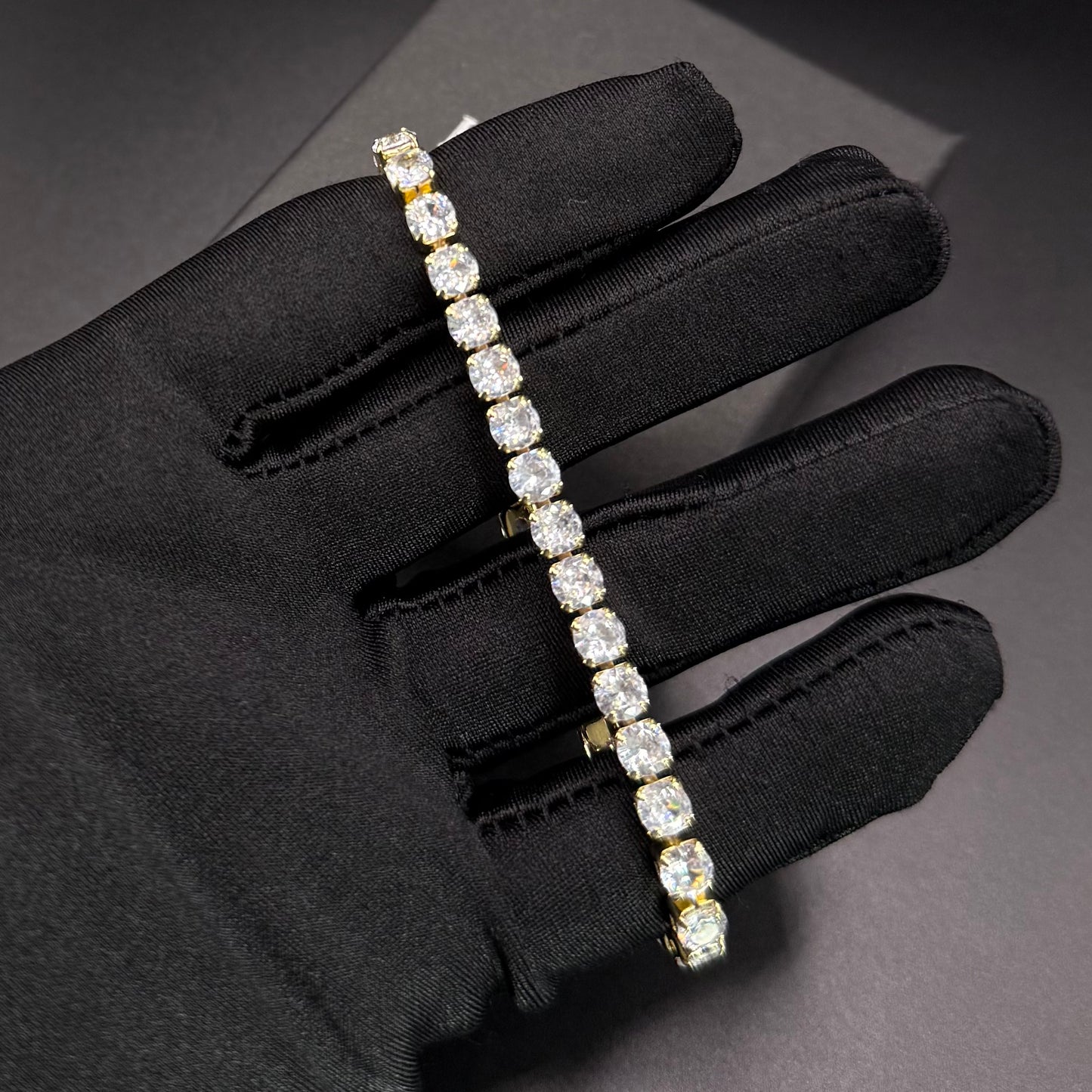 ICED OUT "GOLD TENNIS" ARMBAND - ICERAIN JEWELRY