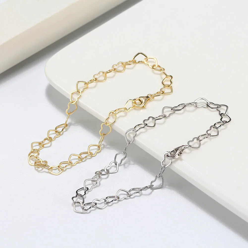 925S SILVER 5MM "HEART" ARMBAND - ICERAIN JEWELRY