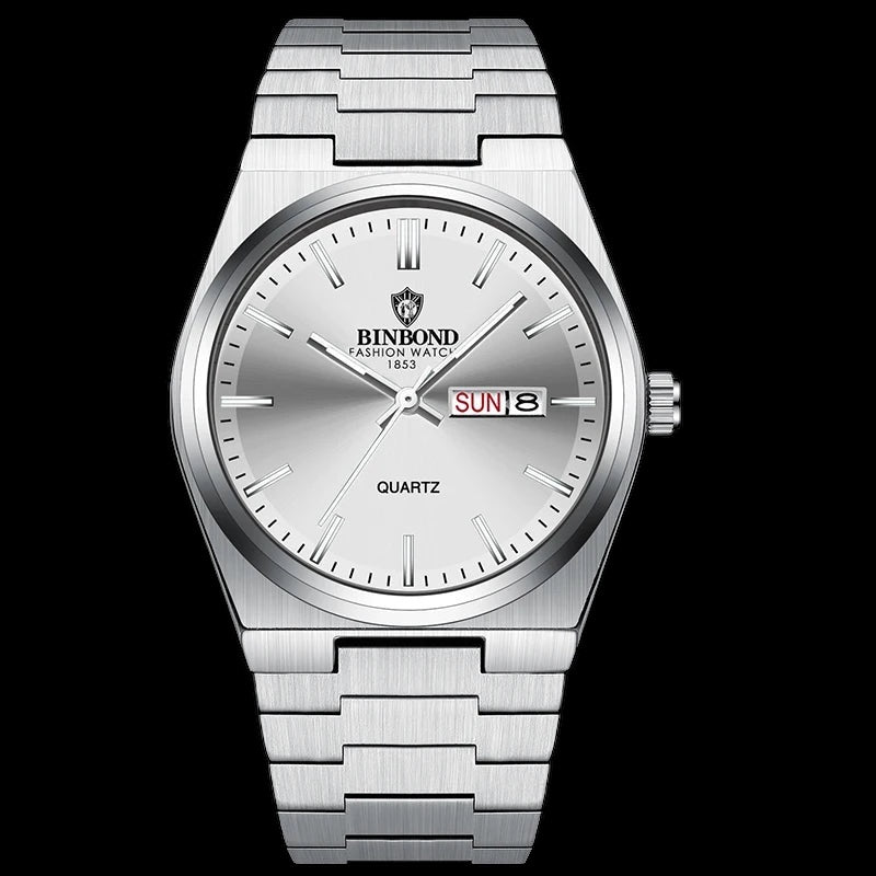 EDELSTAHL "CALENDRO" UHR - ICERAIN JEWELRY