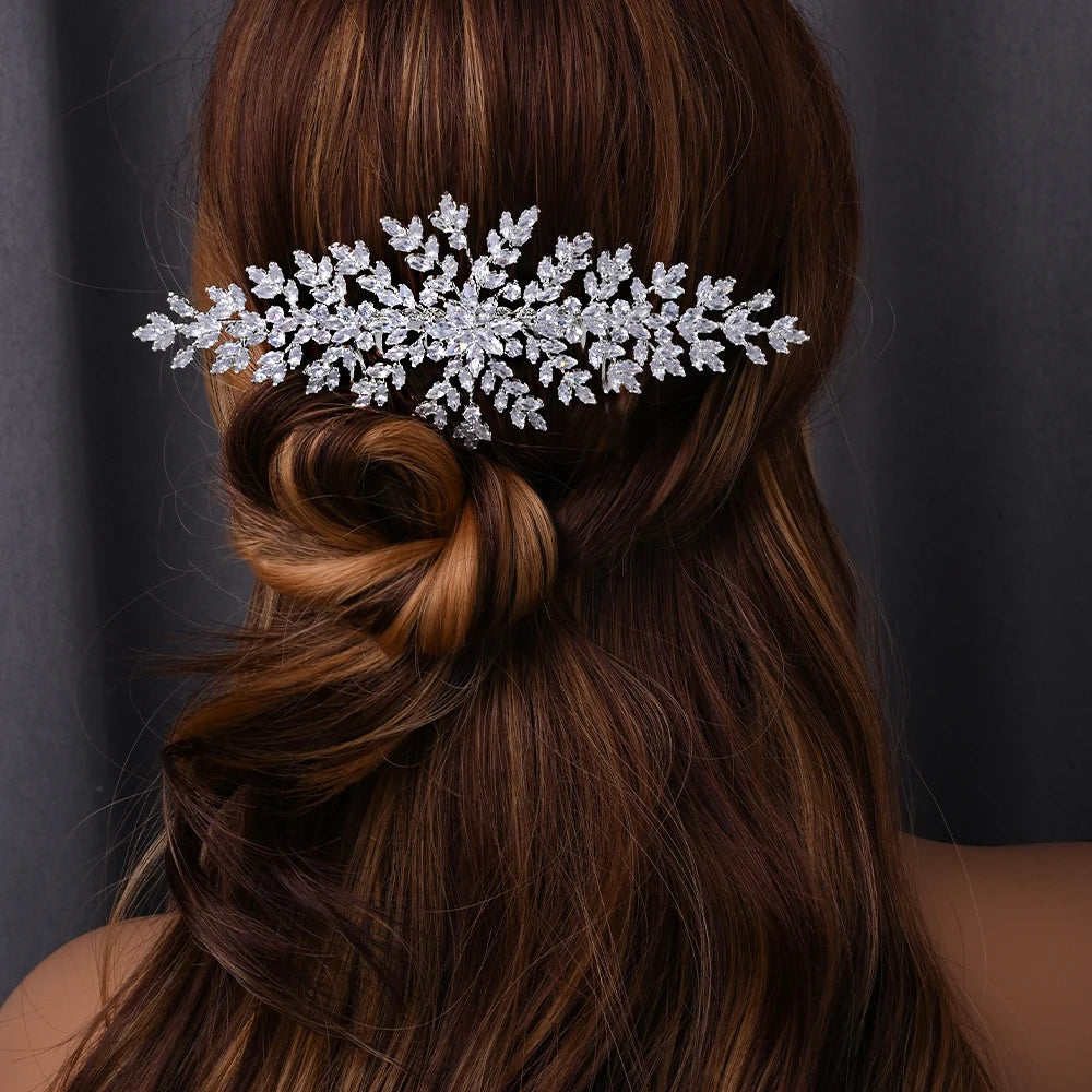 ICED OUT "AURORA LEAF" DIADEM