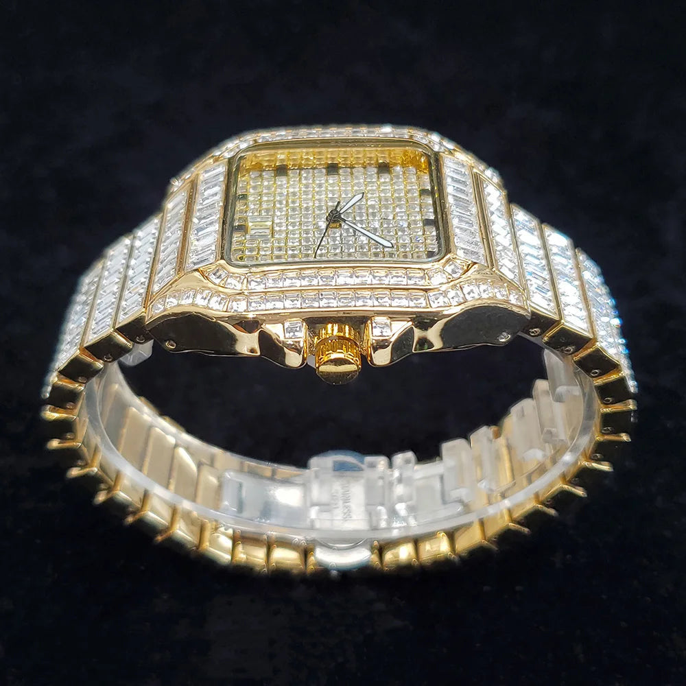 ICED OUT "SHACH" UHR