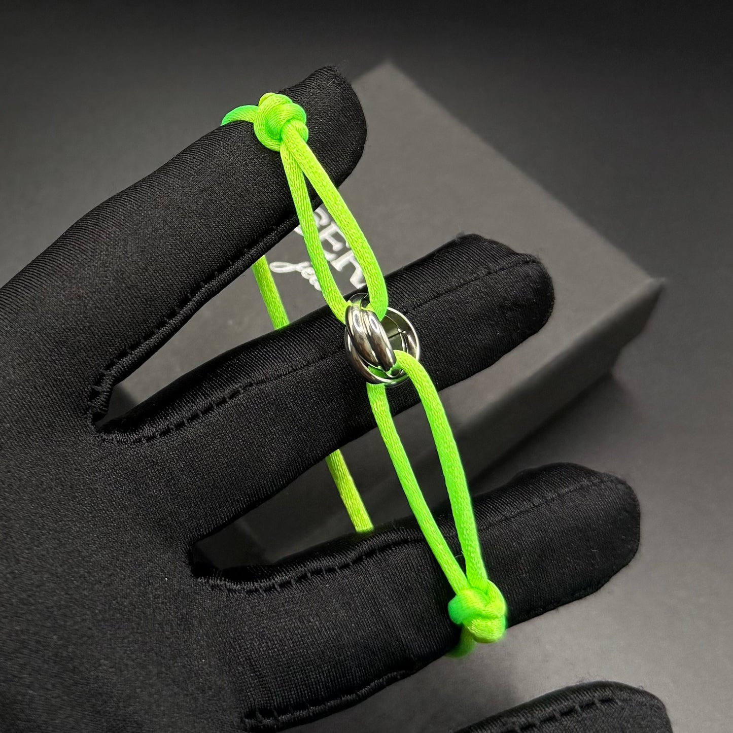 STOFF/EDELSTAHL "TRICOLOR" ARMBAND - ICERAIN JEWELRY