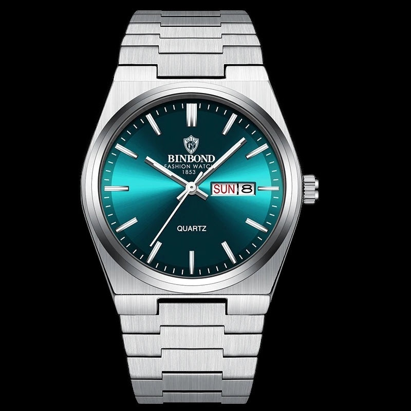 EDELSTAHL "CALENDRO" UHR - ICERAIN JEWELRY