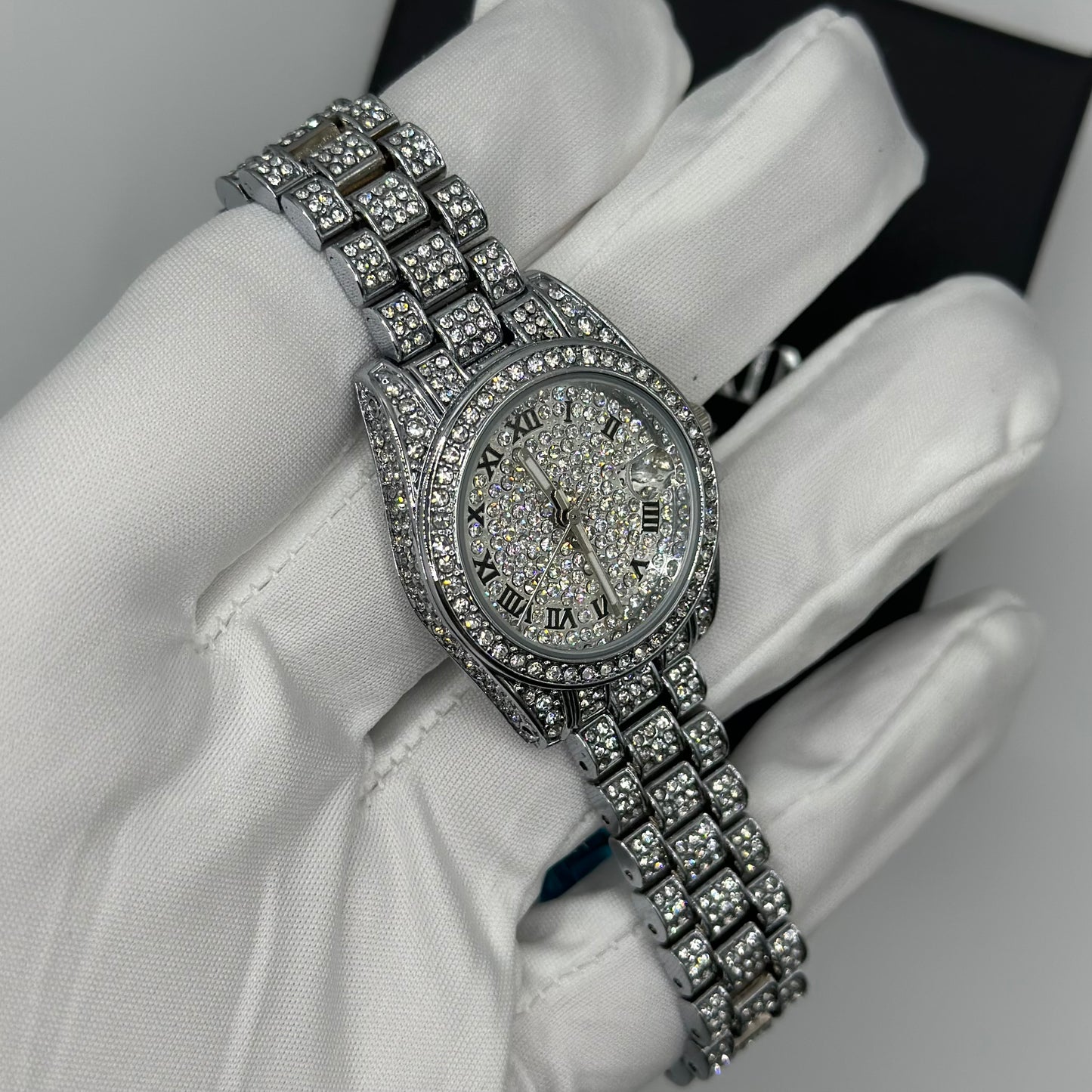 ICED OUT "DRESSOLO" UHR - ICERAIN JEWELRY