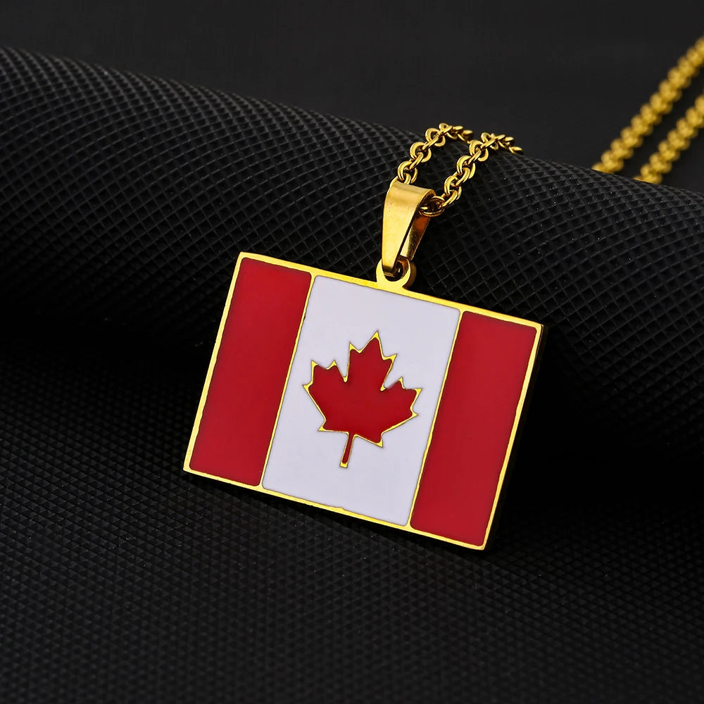 EDELSTAHL "CANADA FLAG V2" LÄNDERKETTE - ICERAIN JEWELRY