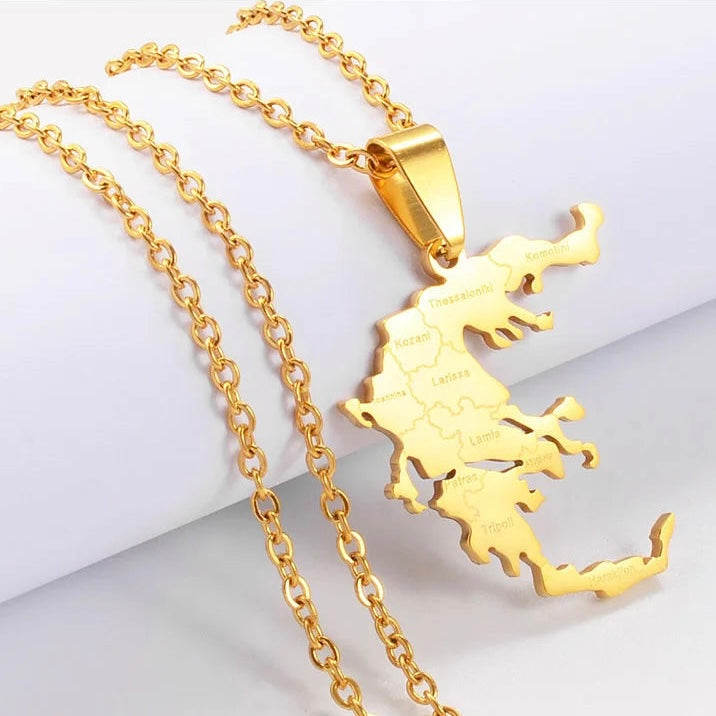 EDELSTAHL "GREECE V2" LÄNDERKETTE - ICERAIN JEWELRY