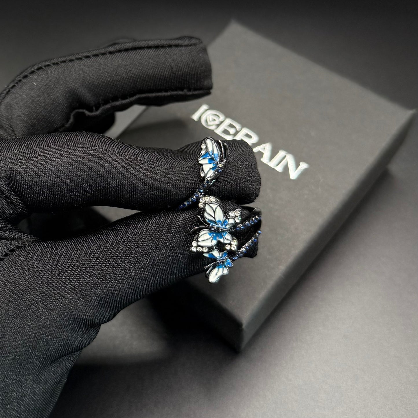 ICED OUT "TRIPLE BUTTERFLY" RING - ICERAIN JEWELRY