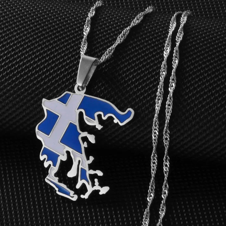 EDELSTAHL "GREECE" LÄNDERKETTE - ICERAIN JEWELRY