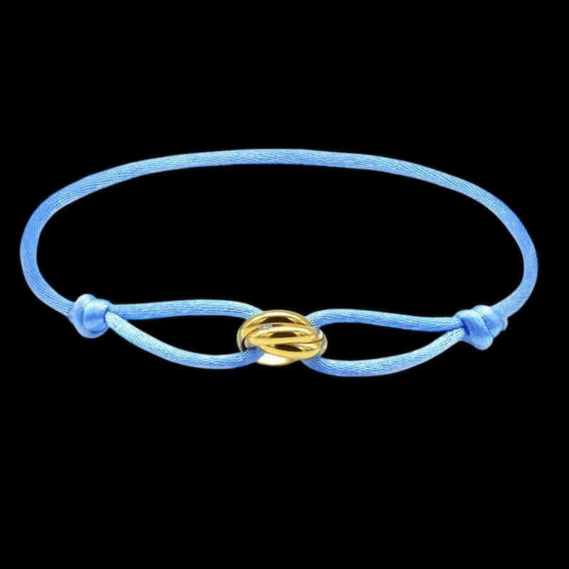 STOFF/EDELSTAHL "TRICOLOR" ARMBAND - ICERAIN JEWELRY