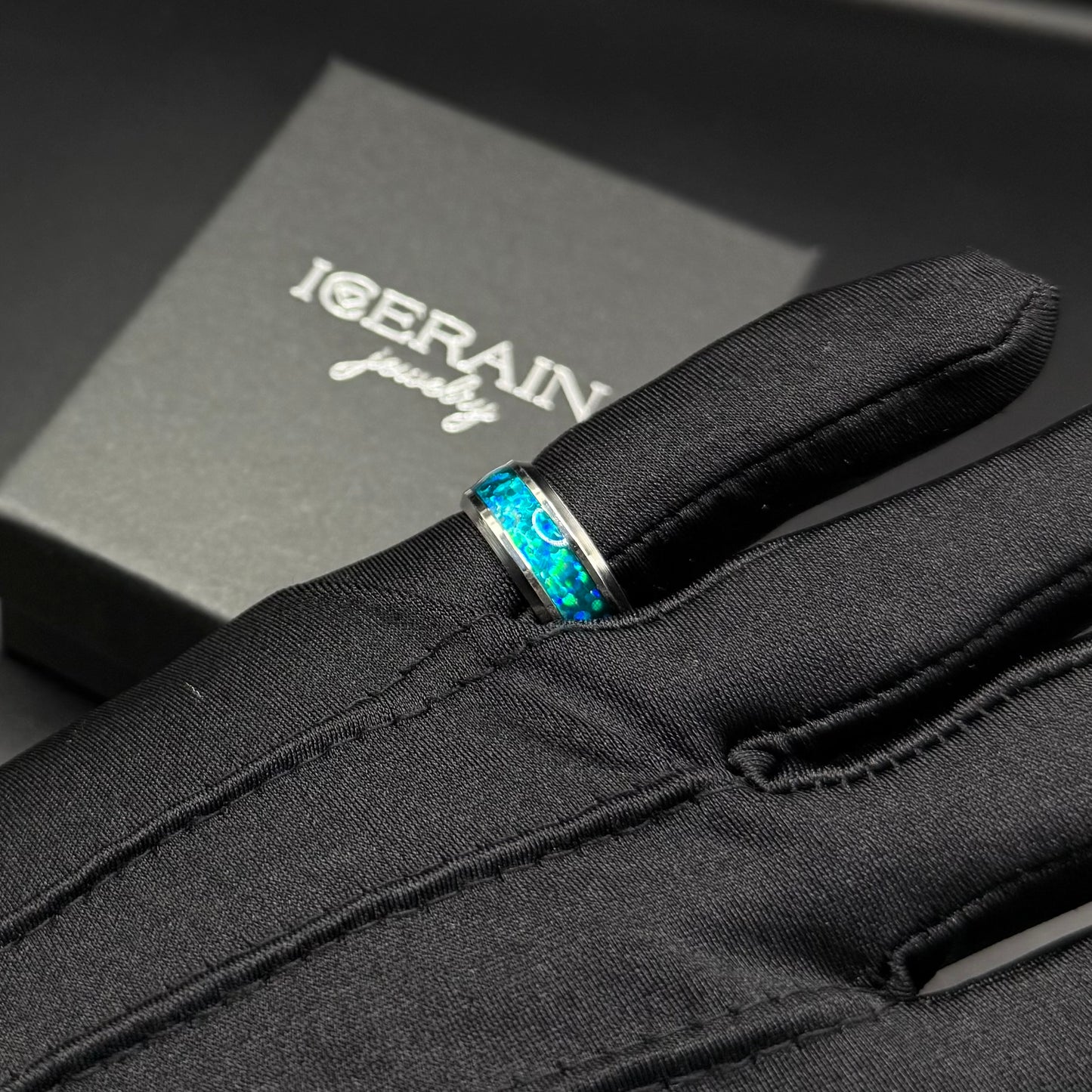 EDELSTAHL "BLUEFIRE" RING - ICERAIN JEWELRY