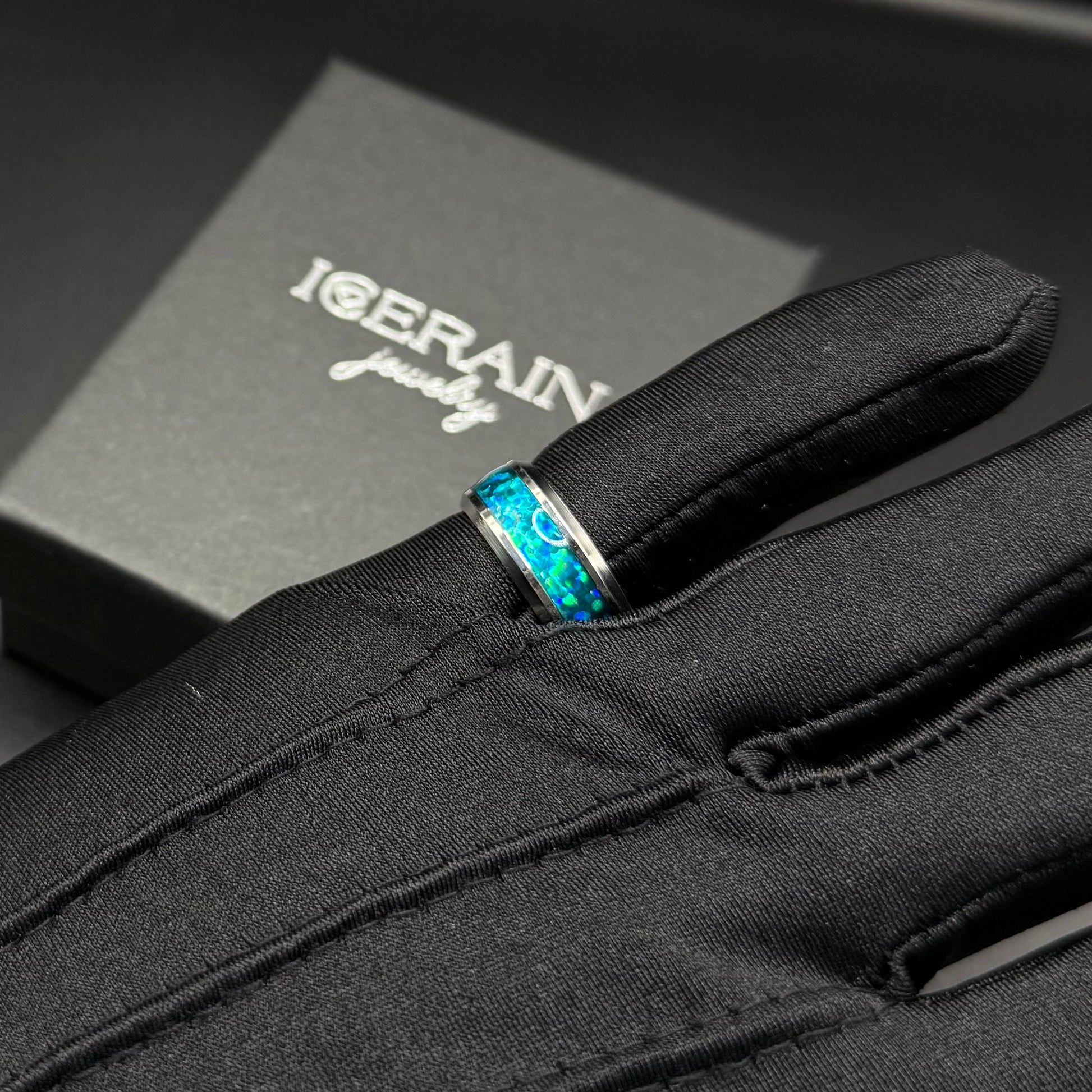 EDELSTAHL "BLUEFIRE" RING - ICERAIN JEWELRY