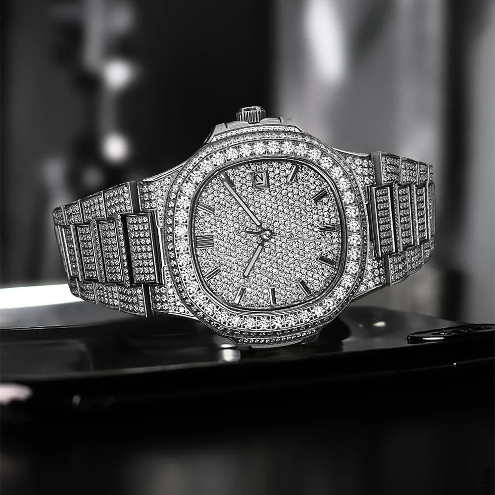 ICED OUT 43MM MOISSANITE "FERANOIR" UHR - ICERAIN JEWELRY