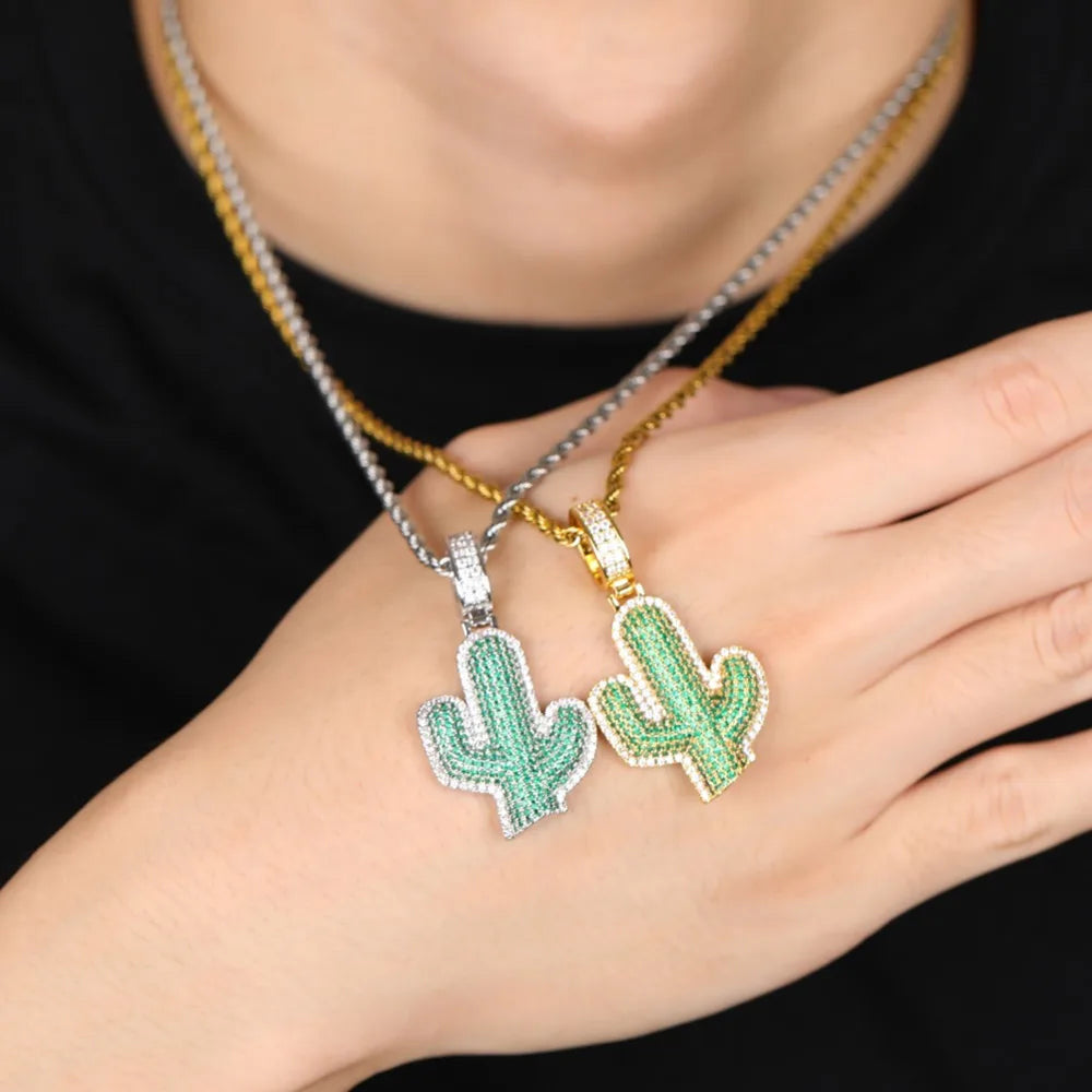 ICED OUT "CACTUS" KETTE - ICERAIN JEWELRY