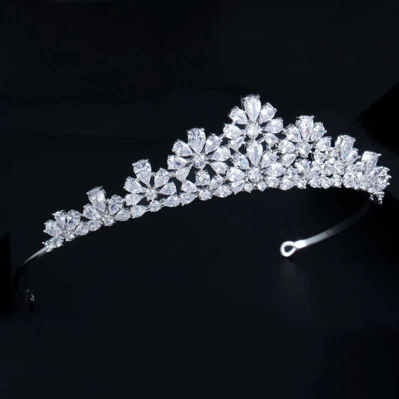 ICED OUT "BLOOMING MAJESTY" DIADEM/TIARA - ICERAIN JEWELRY