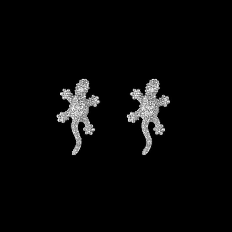 ICED OUT "LIZARD" OHRRINGE - ICERAIN JEWELRY