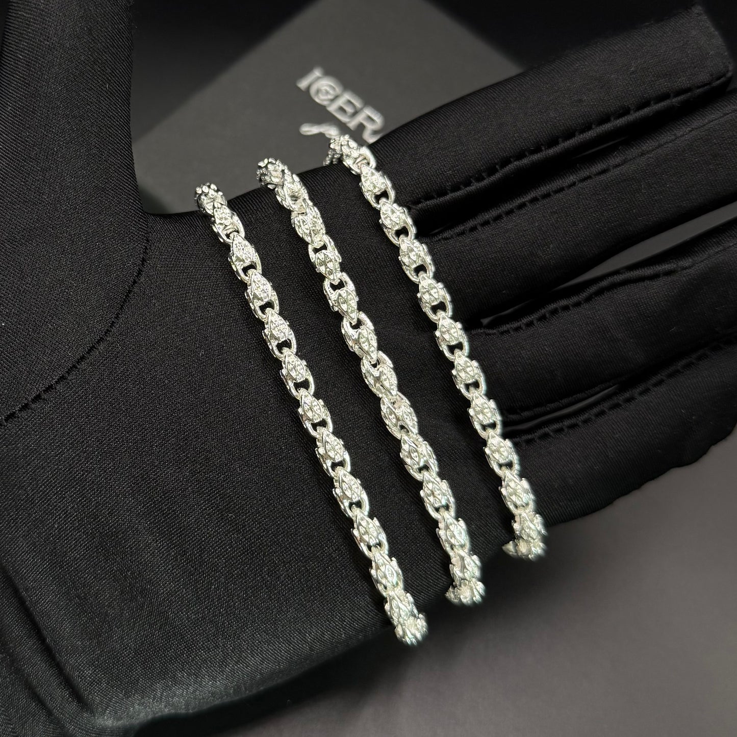 925S SILVER 5MM "FAUCET" KETTE - ICERAIN JEWELRY