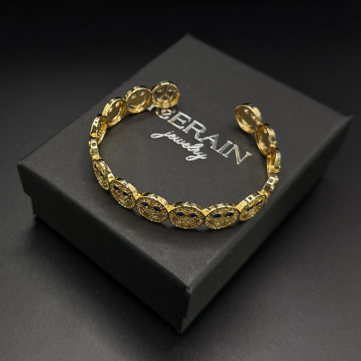 SALE | ICED OUT "BLUE SMILE" ARMREIF - ICERAIN JEWELRY