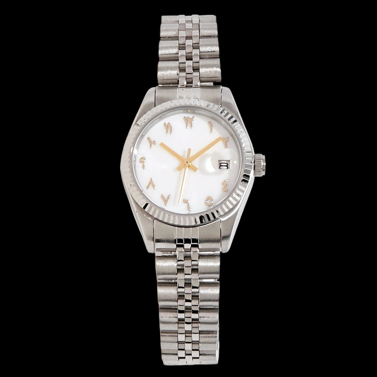 EDELSTAHL "ARABIC" FRAUEN UHR - ICERAIN JEWELRY