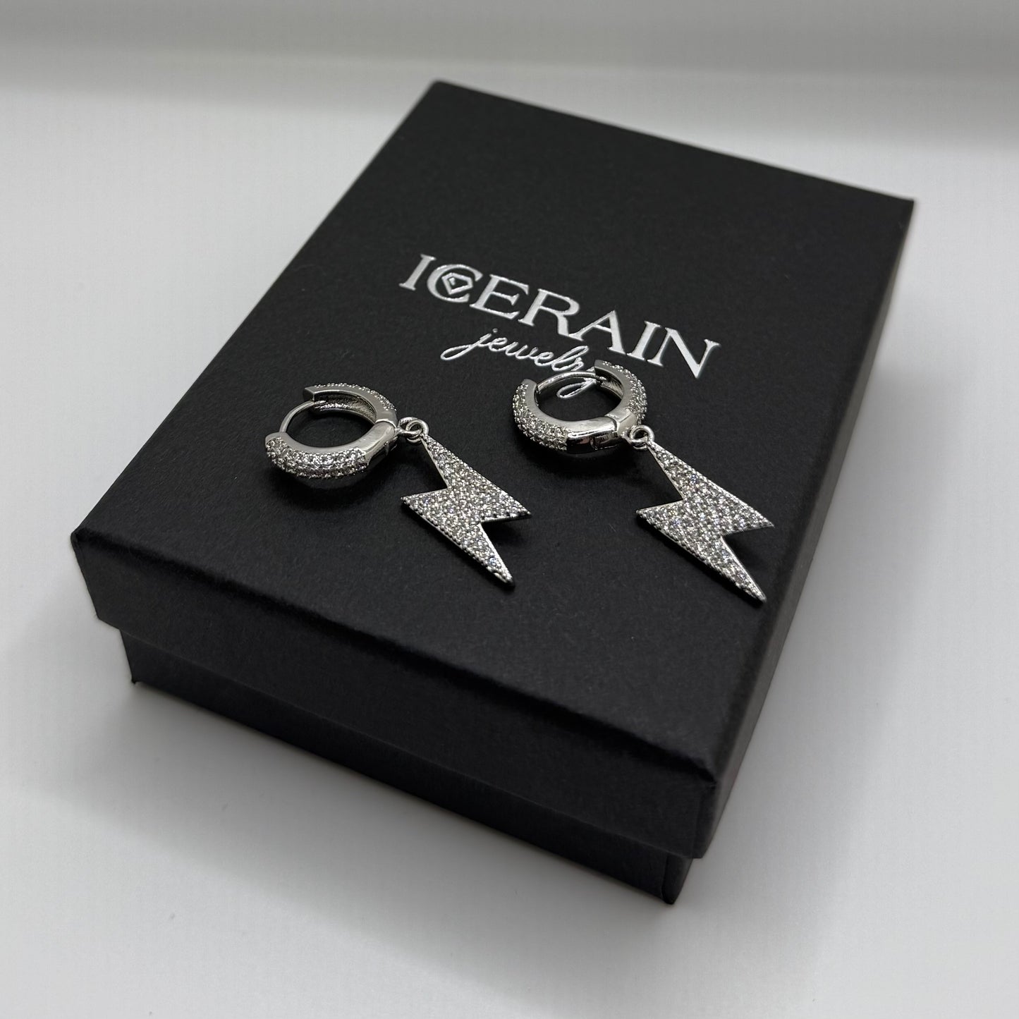 ICED OUT "SILVER LIGHTNING" OHRRINGE - ICERAIN JEWELRY