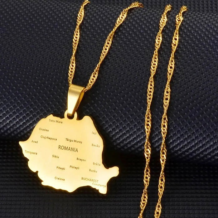 EDELSTAHL "ROMANIA V2" LÄNDERKETTE - ICERAIN JEWELRY