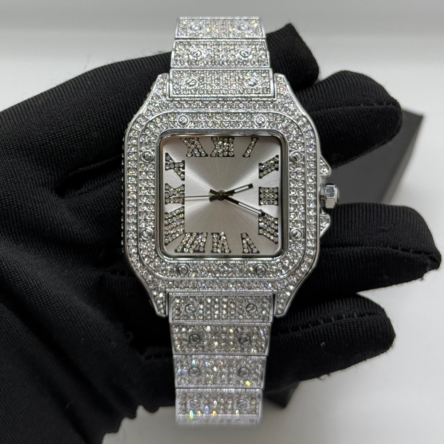 ICED OUT "PIAZZA" UHR - ICERAIN JEWELRY