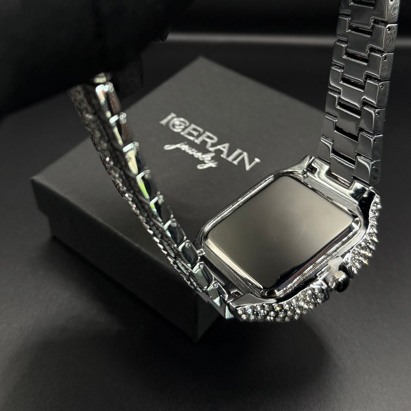 SALE | ICED OUT "SILVER ARABIC PIAZZA" UHR - ICERAIN JEWELRY