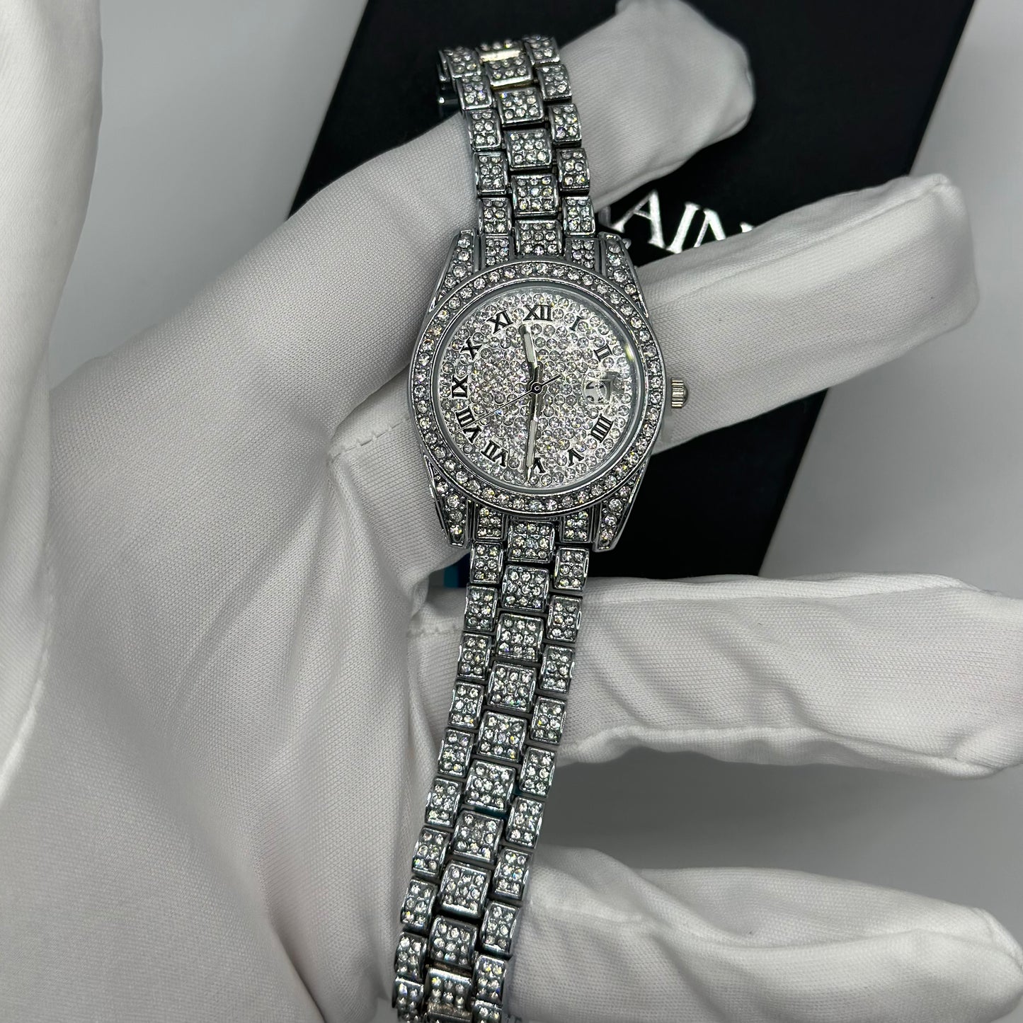 ICED OUT "DRESSOLO" UHR - ICERAIN JEWELRY