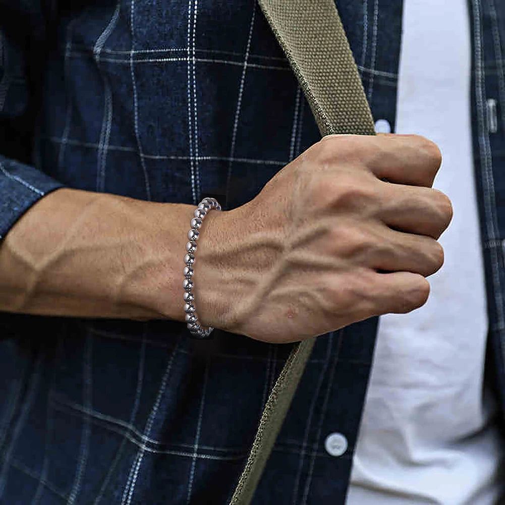 925S SILVER 4MM "PEARL" ARMBAND - ICERAIN JEWELRY