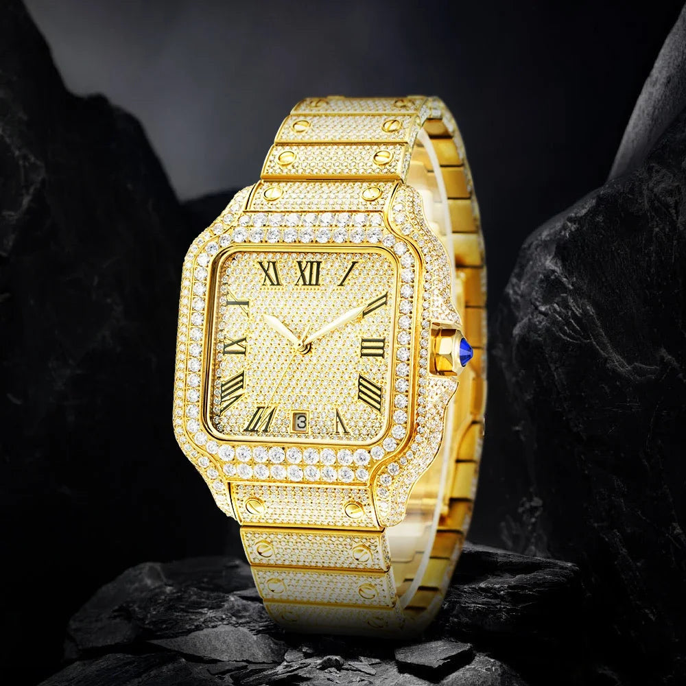 ICED OUT 40MM MOISSANITE "PIAZZA" UHR