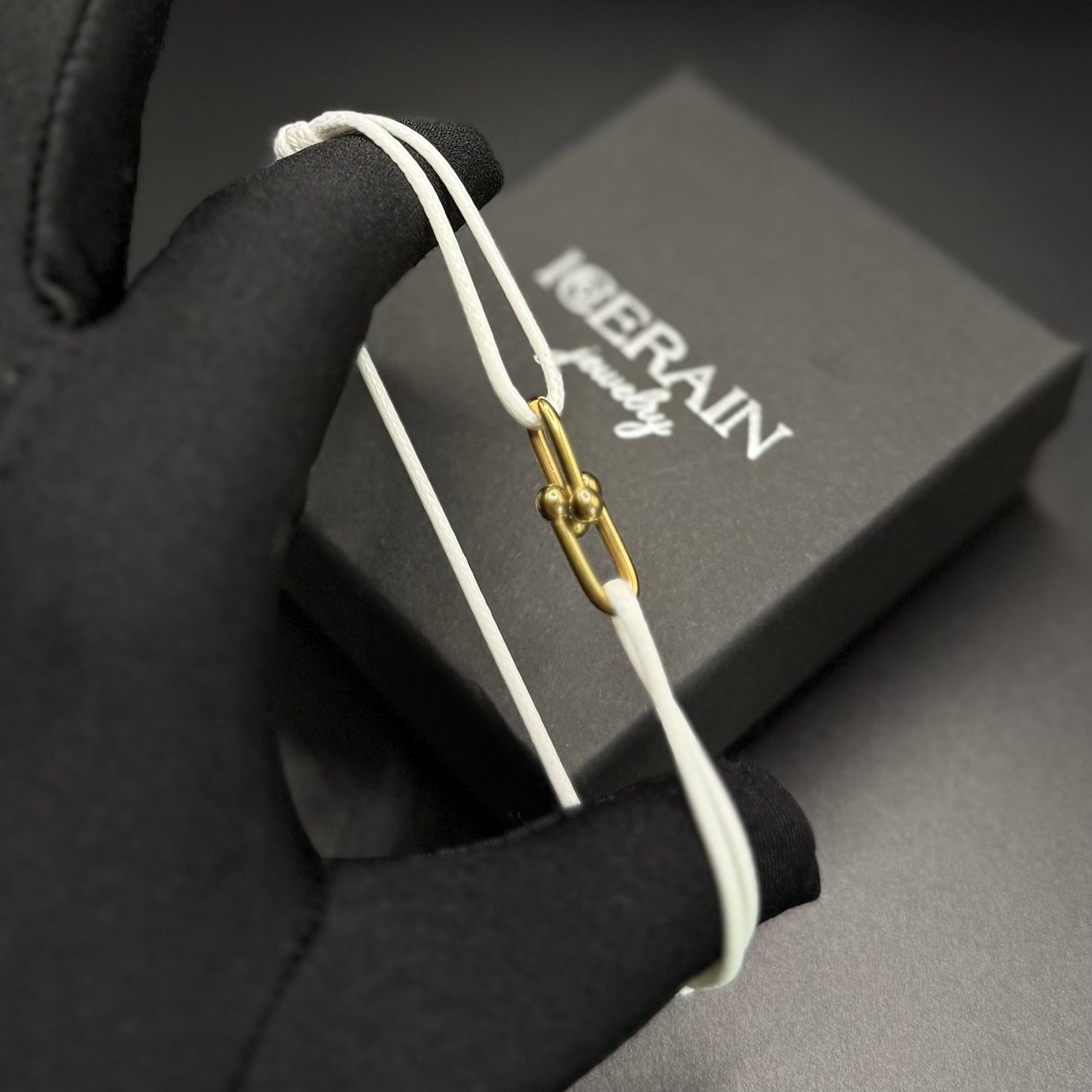 STOFF/EDELSTAHL "CLOSURE" ARMBAND - ICERAIN JEWELRY