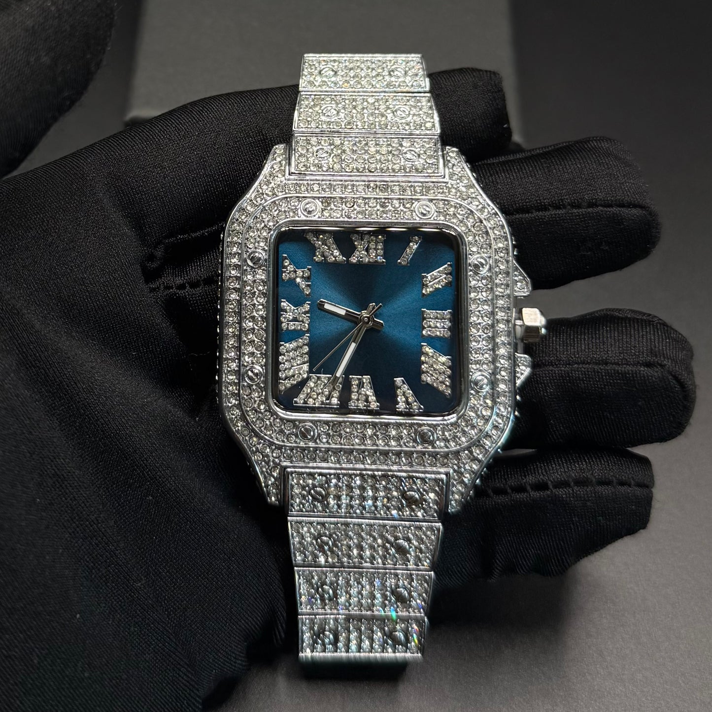ICED OUT "PIAZZA" UHR - ICERAIN JEWELRY