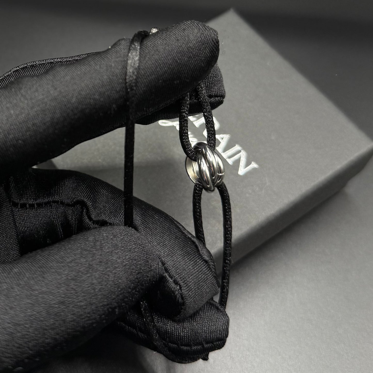 STOFF/EDELSTAHL "TRICOLOR" ARMBAND - ICERAIN JEWELRY
