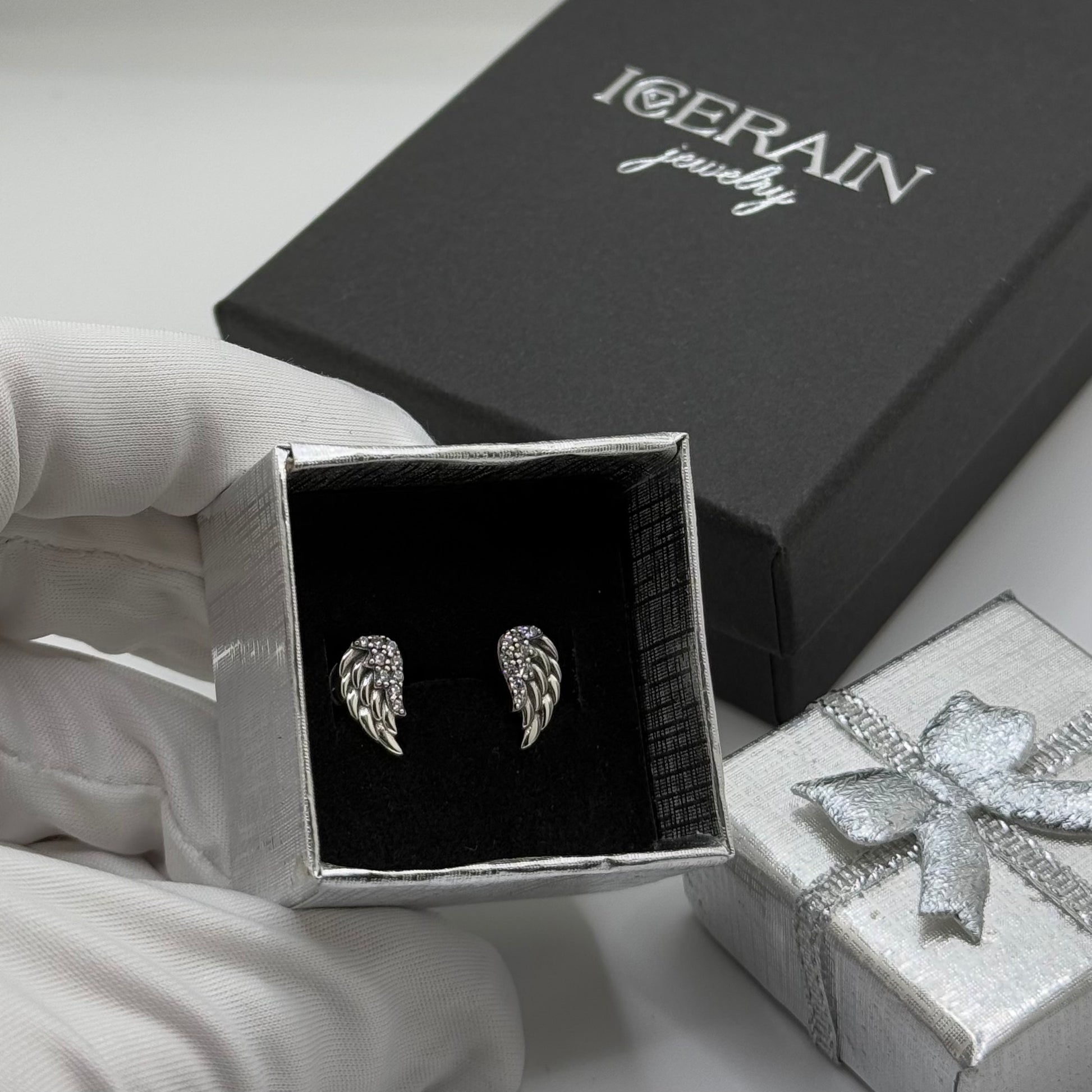 925S SILVER "ANGEL" OHRRINGE - ICERAIN JEWELRY