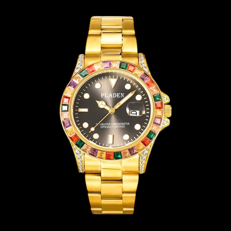 EDELSTAHL "AZZURITA" UHR - ICERAIN JEWELRY