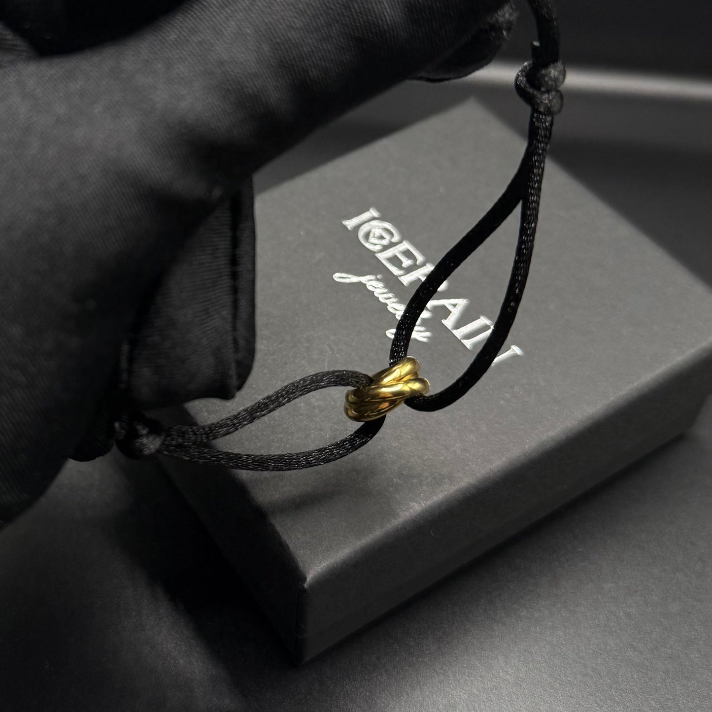 STOFF/EDELSTAHL "TRICOLOR" ARMBAND - ICERAIN JEWELRY