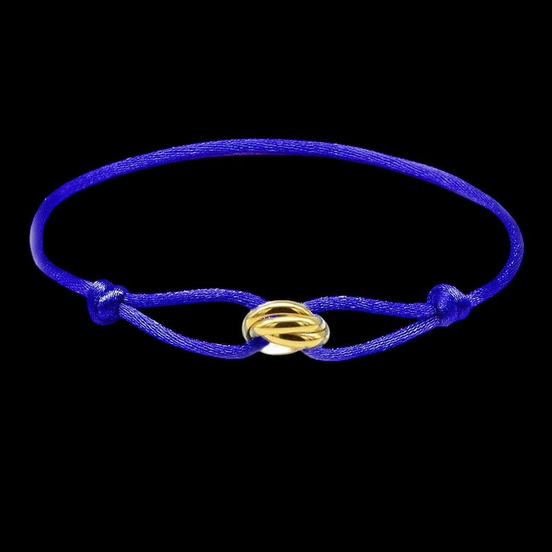 STOFF/EDELSTAHL "TRICOLOR" ARMBAND - ICERAIN JEWELRY