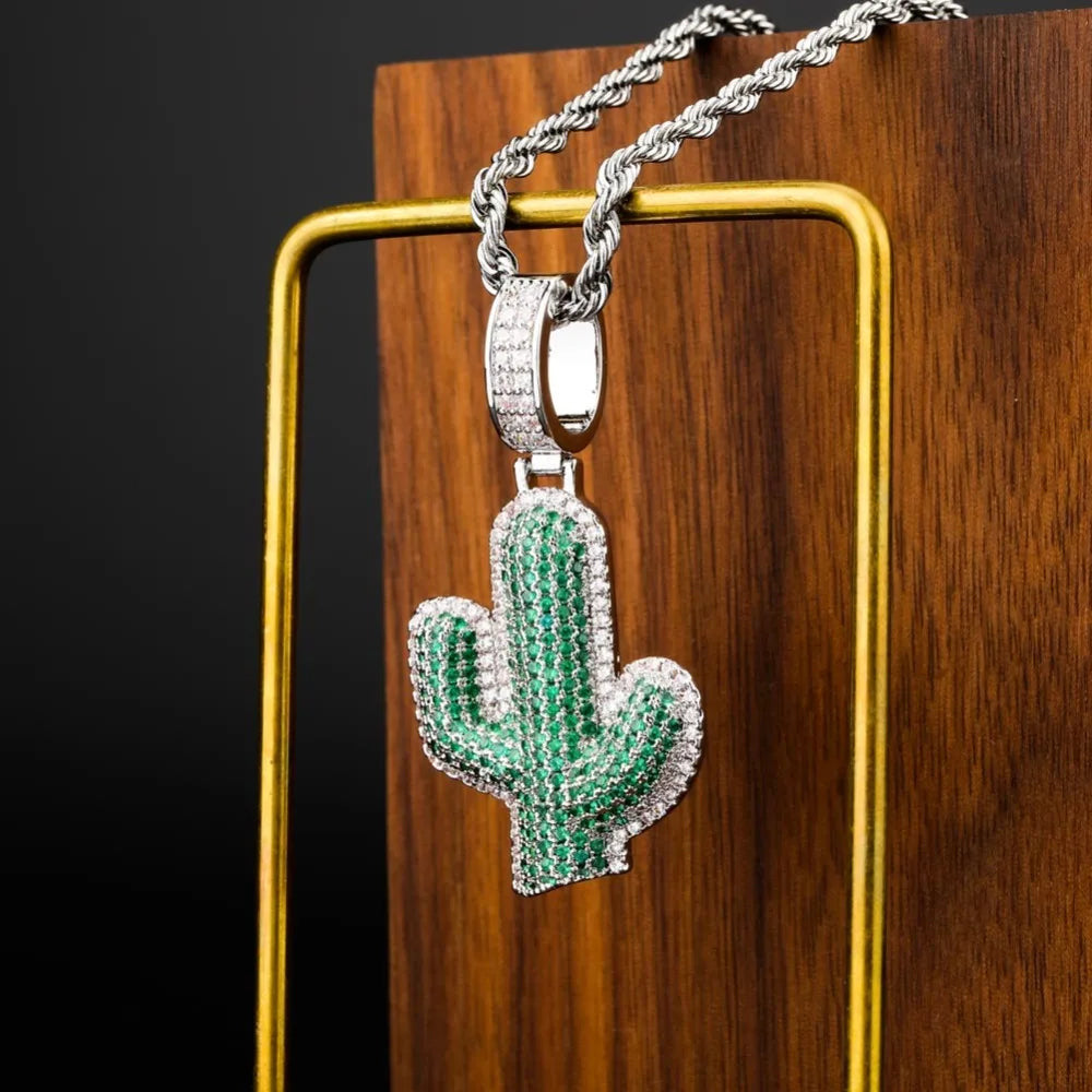 ICED OUT "CACTUS" KETTE - ICERAIN JEWELRY