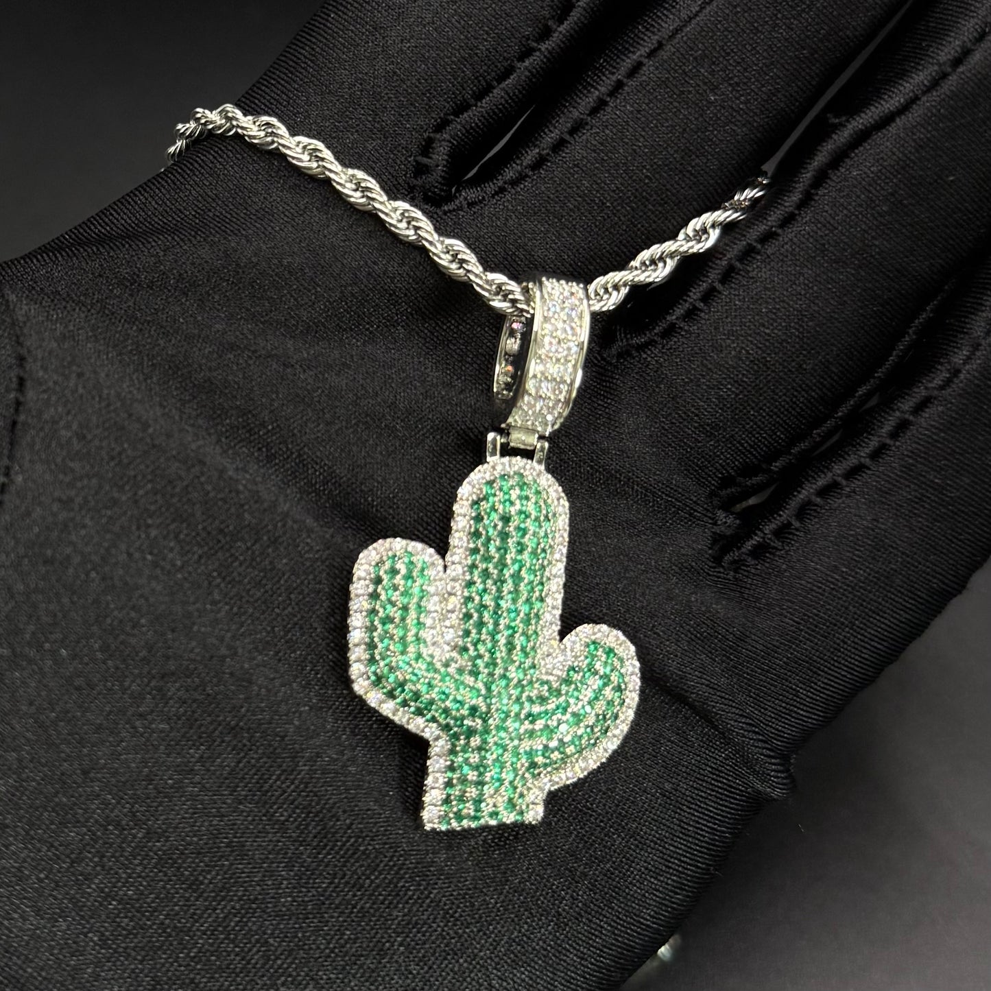 ICED OUT "CACTUS" KETTE - ICERAIN JEWELRY
